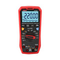 UNI-T UT61E+ True RMS Digital Multimeter – 22000 Count, AC/DC 1000V, 20A, High Accuracy 0.05%, 220MHz Frequency, Temperature, NCV, USB, CAT III 1000V - in a red protective case, showing a digital display reading 220.00 V, a central rotary dial, and bottom input ports.