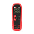 UNI-T UT659D LED Tester – 300V Output, 30mA, LED & LED-Driver Test, Continuity, AC 85–265V Input, CAT II 300V, Backlit LED Test Meter - a red handheld device with a digital display showing 23.8V, a central slide switch, and two input ports at the bottom.