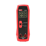 UNI-T UT659D LED Tester – 300V Output, 30mA, LED & LED-Driver Test, Continuity, AC 85–265V Input, CAT II 300V, Backlit LED Test Meter - a red handheld device with a digital display showing 23.8V, a central slide switch, and two input ports at the bottom.