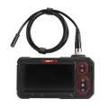 UNI-T UT667-10M Industrial Borescope – 4.3" IPS Screen, 8mm Lens, 10 m Replaceable Probe, IP67, 8 LED, Inspection Endoscope Camera - a black handheld monitor with a screen, control buttons, and a long black camera probe attached via a connector.