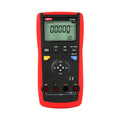 UNI-T UT705 Single-Function Loop Calibrator – 24 mA Source/Simulate, DC V/mA Measure, 24 V Loop Power, Ramp & Step - a red and black handheld device with a digital display showing 00.000 mA, control buttons, and four input ports at the base.