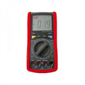 UNI-T UT70A Multi-Function Digital Multimeter – 2000 Count, AC/DC 1000V, 10A, Inductance to 20H, Capacitance to 100µF, 10MHz Frequency, K-Type Temperature to 1000°C, hFE & TTL Logic - a red handheld device with a central rotary dial, various buttons, input ports, and a screen displaying -01.9.