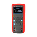 UNI-T UT715 Multifunction Loop Process Calibrator – 24mA / 24V DC, Frequency, Pulse, 24V Loop Power, 20000 Count - a red and grey handheld device showing a digital display reading 24.000mA with buttons and ports.