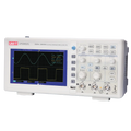 UNI-T UTD2052CL+ 50MHz Dual-Channel Digital Oscilloscope Pakistan - a white benchtop device with a screen showing two waveforms, control knobs, buttons, and input ports.