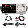 UNI-T UTG1022X 20 MHz 2-Channel Arbitrary Waveform Generator / Function Generator – 200 MSa/s - with a white chassis, digital display, control buttons, and knobs, shown with two BNC cables, power cord, and USB cable.
