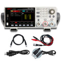 UNI-T UTG1042X 40 MHz 2-Channel Arbitrary Waveform Generator / Function Generator – 200 MSa/s - with a digital display showing FM settings, a keypad, knob, BNC ports, power cable, USB cable, and test leads.