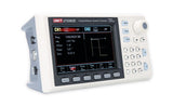 UNI-T UTG962E function generator - in a white and grey housing, showing its front-facing display, keypad, control knob, and side-mounted USB ports.