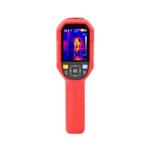 UNI-T UTI260B Heavy Duty Thermal Camera – 256×192, -20°C to 550°C, ≤60MK - a front-facing display with a thermal image, navigation buttons, and a central SET button.