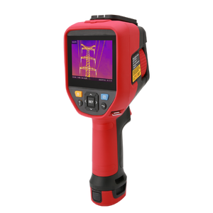 UNI-T UTI384G 384 G-Series Professional Thermal Imager - a screen displaying a power pylon, directional buttons, and a grip handle.