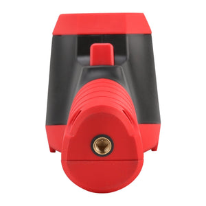 UNI-T UTI712S Cost-effective Thermal Camera – 120×90, -20°C to 400°C, ≤60MK - shown from the bottom, featuring a red and black handle with a threaded tripod mount port and a red trigger button.