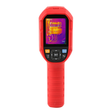 UNI-T UTI720B Thermal Imaging Camera – 256×192 IR (Super-Res 512×384), −20 to 550°C, ≤50 mK, T-Mix Fusion, Wi-Fi, Heavy-Duty Industrial Thermal Camera - a handheld grip, navigation buttons, and a screen displaying a thermal image of electrical wiring.