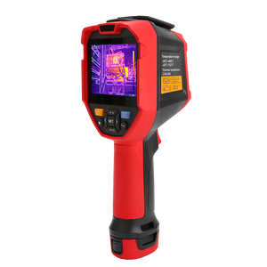 UNI-T UTI730V 320 Enhanced Series Video Thermal Imager - a front-facing screen with thermal data and a keypad with navigation buttons.