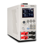 UNI-T UTL8212+ Programmable DC Electronic Load – 2 × 200 W, 0–150 V / 0–20 A, 5 kHz Dynamic, ¼ 4U, RS-232 (optional RS-485) - a white desktop unit with a digital display, control buttons, a rotary knob, and two sets of input terminals.