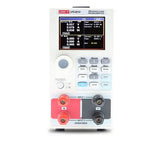 UNI-T UTL8212 Programmable DC Electronic Load – 200 W × 2 CH, 0–150 V / 0–20 A, 10 kHz Dynamic, ½ 2U, RS-232 - with a white chassis, digital display screen, control buttons, a rotary knob, and four input terminals.