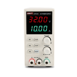 UNI-T UTP1310 Switching DC Power Supply – 320W Single Channel, 0–32V / 0–10A, 4-Digit LED, 10mV / 1mA Resolution, OVP & OCP, 3 Memory Presets - a white unit with a digital display reading 32.00V and 10.00A, control knobs, buttons, and three output terminals.