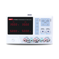 UNI-T UTP3305C 315W Programmable Linear DC Power Supply – 3 Channel, 2× 0–30V / 0–5A + 5V/3A Fixed, Series & Parallel, USB & RS-232 - a white unit with two digital displays reading 30.00V and 5.000A, control buttons, and output terminals.
