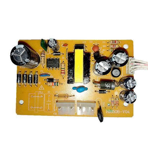 Universal Dvb Power Board HD Receiver Power Supply - a yellow rectangular circuit board with capacitors, a transformer, and a white connector.