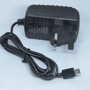 USB Type c Cable 5V 3A Power Supply Adapter Uk For Raspberry Pi 4b - a black wall plug with a UK-style connector and a USB-C charging cable.