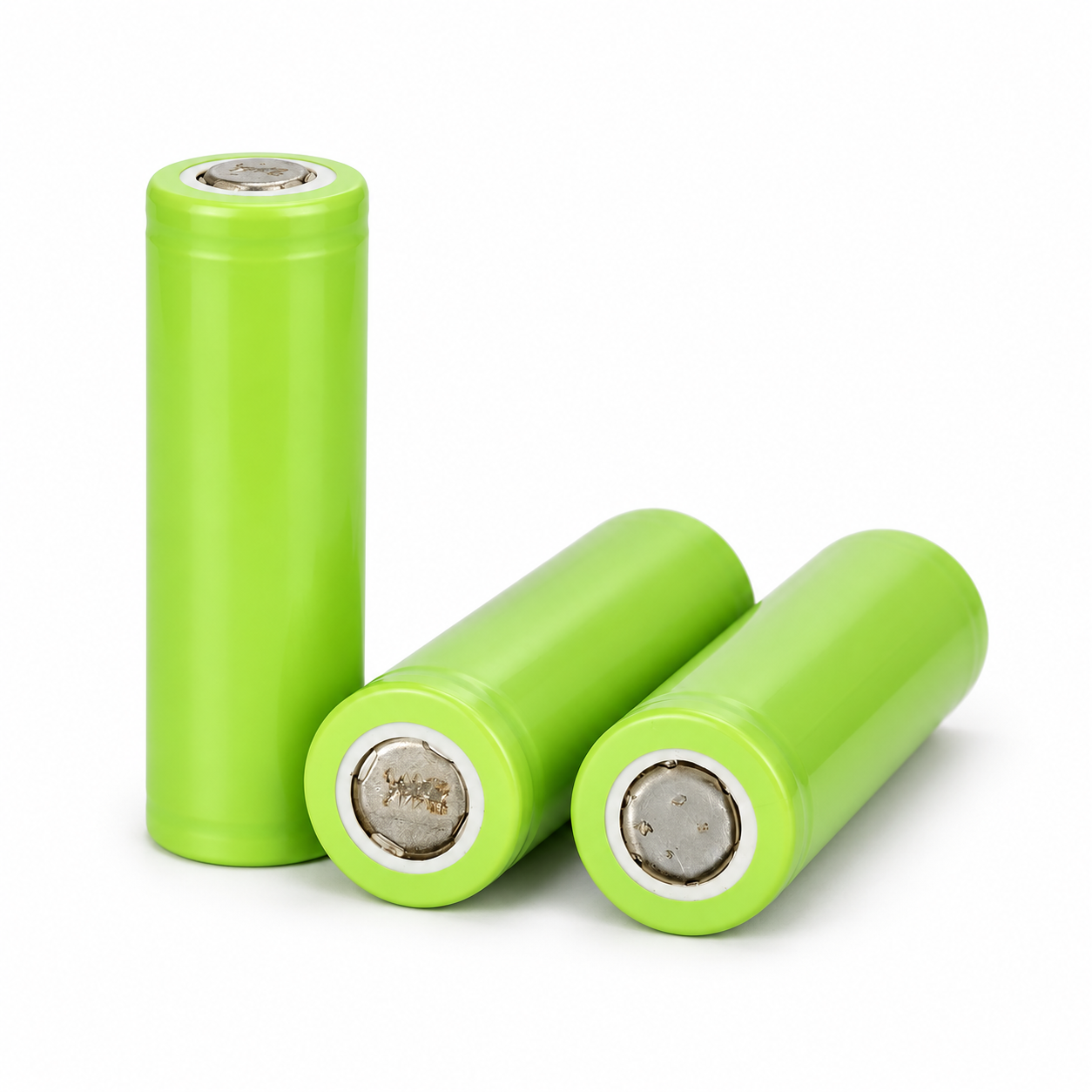 Used 1000mAh–2000mAh 3.7V 18650 lithium-ion cells, three-cell set