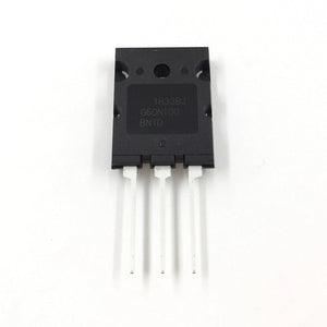 Used 600V 100A G60N100 Insulated-gate bipolar transistor - G60N100 IGBT, a black, rectangular electronic component with three metal pins, featuring the text "1H33BJ", "G60N100", and "BNTD" on its surface.