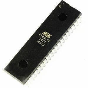 USED Atmel AT89C52 Microcontroller - a black rectangular 40-pin integrated circuit chip with white text markings on its surface.