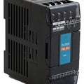 Used Fbs-2da Fatek PLC Aio Right Side Expansion Modules, - a black rectangular industrial unit with a blue label, top screw terminals, and a front power indicator light.