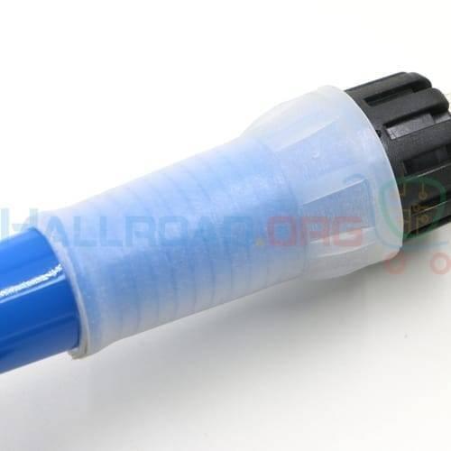 Variable Tni-u 60W Soldering Iron 093D+ - the blue handle, translucent silicone grip, and black connector end.