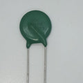 Varistor 14D471K - a green, disc-shaped electronic component with two metal leads, showing the text "ZOV 14D471K C13" printed on its surface.