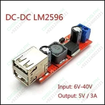 Vehicle Battery Charger 3a Dual Usb Output Lm2596 Buck