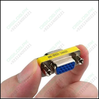 Vga Mini Gender Changer Hd15 Female To Coupler Cable Adapter