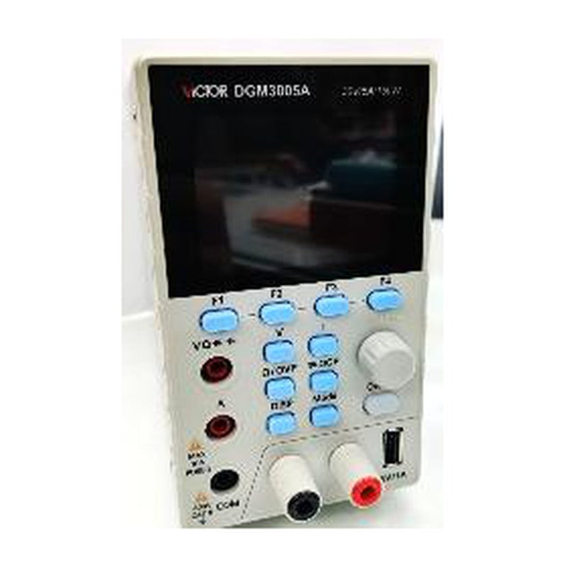 VICTOR DGM3005A DC Power Supply - white VICTOR DGM3005A programmable bench supply with screen and keypad