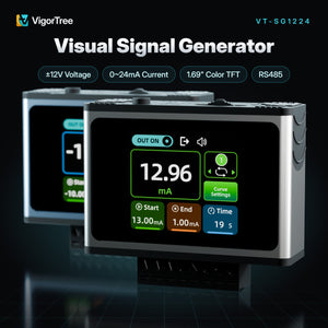 VigorTree VT-SG1224 visual signal generator with ±12V voltage, 0-24mA current, 1.69 inch TFT and RS485