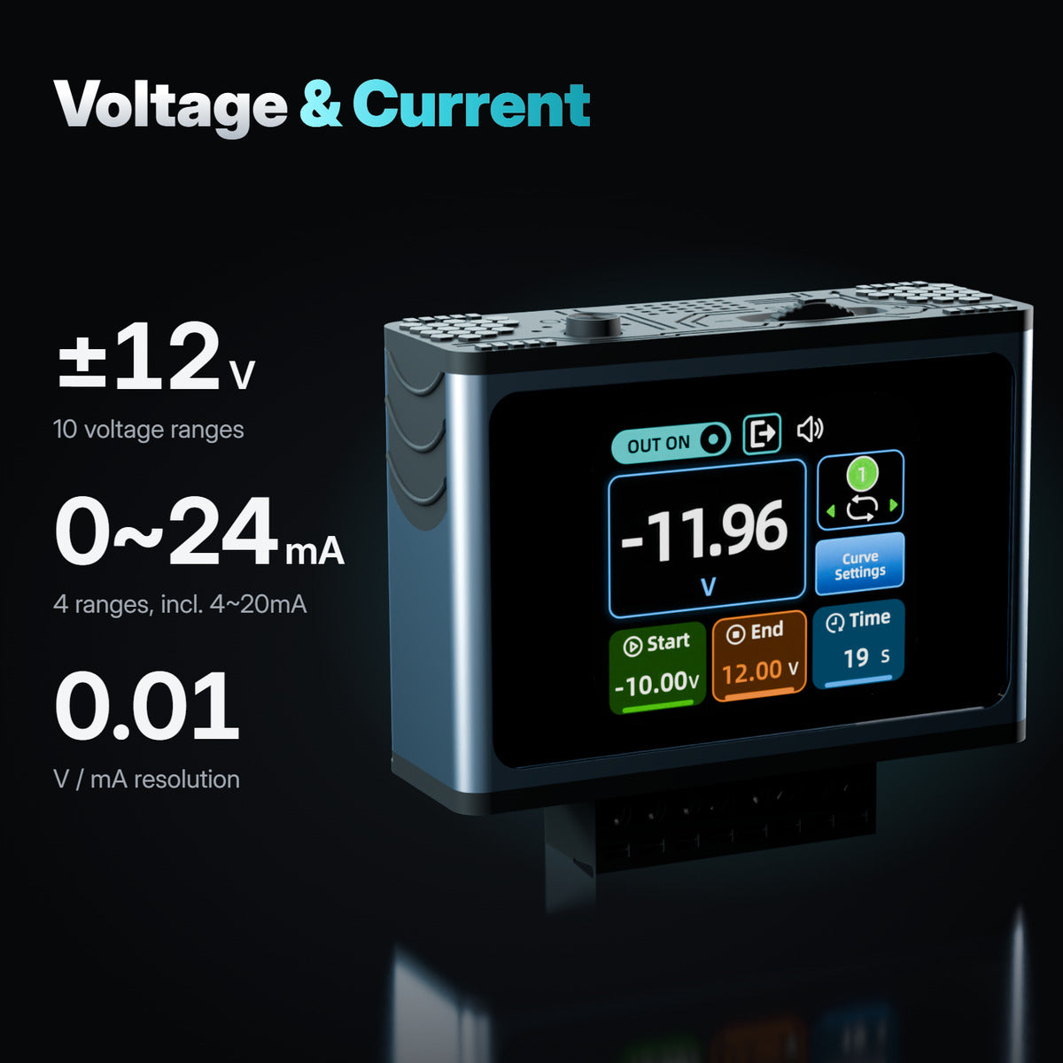 VT-SG1224 process signal generator voltage and current ranges with 0.01 resolution
