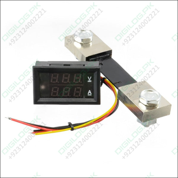 Voltmeter Ammeter DC 100V 50A display panel with Shunt