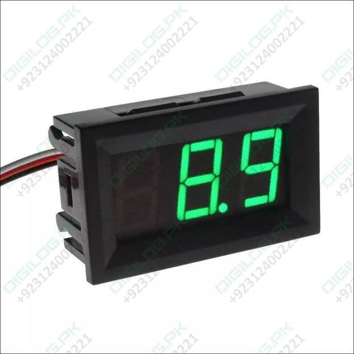 3 wire 0 - 100V Red LED digital voltmeter module panel meter