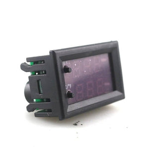 W1209WK W2809 Temperature Controller - a black rectangular digital display module with two small push buttons on the front panel.