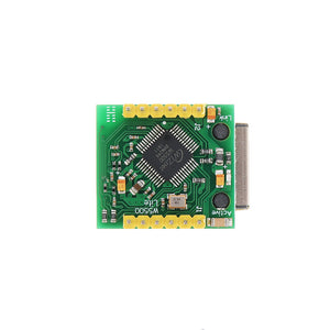 W5500 Ethernet TCP/IP Protocol Stack SPI IOT Compatible WIZ820IO Shield - a green circuit board with a central WIZnet chip, a side-mounted RJ45 connector, and two rows of header pins.