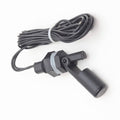 Water Level Switch Liquid Sensor Float Switch Plastic Ball P45 - a black plastic float switch with a threaded mounting nut, gasket, and attached wire.