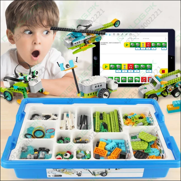 WeDo 3.0 Robotics Construction STEAM Set - Scratch 3.0 Compatible Building Blocks Educational Toy