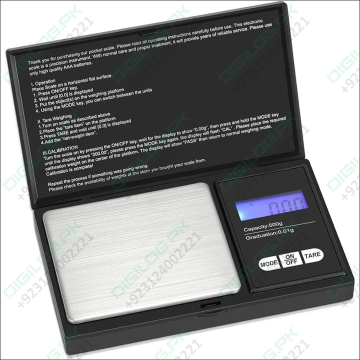 CX258 500g 0.01g Digital Pocket Gram Scale Precision Electronics Weighing Jewelr