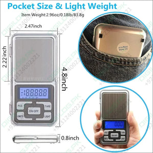 Digital Pocket Scales Gram Food Scale Kitchen Portable Scale Small Mini Cooking Scale Digital Weight Grams Capacity 500g