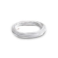 White 1 meter Insulation Electronic PCB Wrapping Breadboard Jumper Wire Cable - shown as a coiled bundle of white wire with exposed ends.