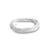 White 1 meter Insulation Electronic PCB Wrapping Breadboard Jumper Wire Cable - shown as a coiled bundle of white wire with exposed ends.
