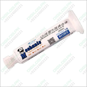 White Mechanic UV Curable 10cc Solder Mask Ink PCB Fixing