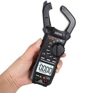 WinAPEX 8203 600A AC/DC Solar Digital Clamp Meter - a black body, rotary dial, buttons, input ports, and a screen reading 0.000.