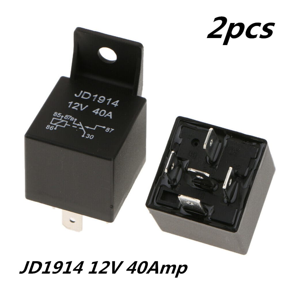 Jd1914 12v 40amp Car Relay Spdt 5 Pins 5p Waterproof Bike