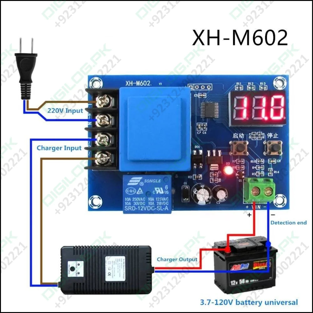 Xh - m602 Programable Battery Charging Control Module