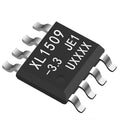 XL1509-3.3E1 XL1509 3.3V IC CHIP CHIPEST SOP-8 - a black SOP-8 integrated circuit with eight silver pins, showing the text "XL1509 -3.3 JE1 UXXXX" printed on the top surface.