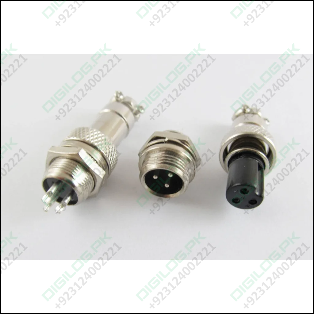 Xlr 3 Pins 12mm Audio Cable Connector Chassis Mount Pin