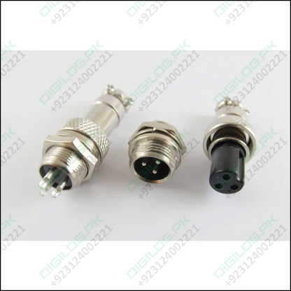 Xlr 3 Pins 12mm Audio Cable Connector Chassis Mount Pin